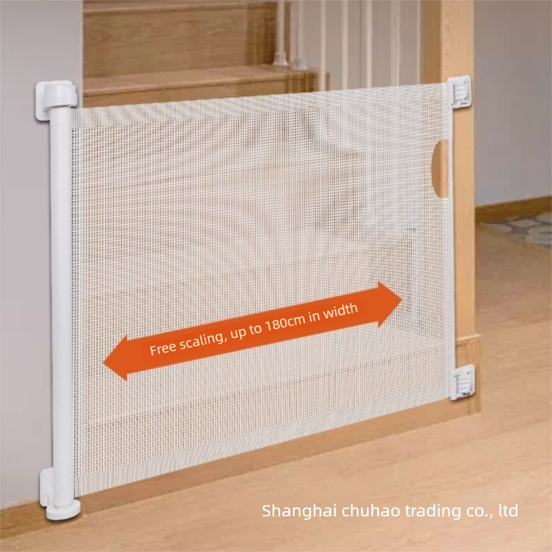 Grey Retractable Baby Safety Gate and Pet Barrier Extra Wide 300cm for Stairs and Doorways No Drill Mesh In-Home Protection Solution for Local Families - Image 2