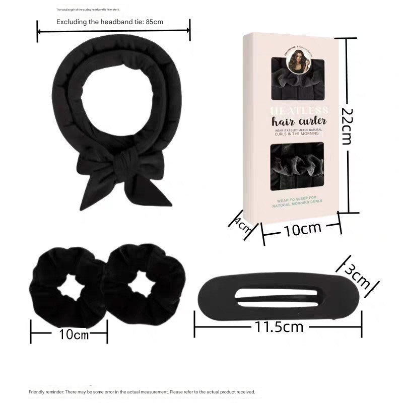Purple Heatless Hair Curler Set with Bowtie Ribbon for Natural Big Waves Damage-Free Overnight Hair Styling Essential for Your Local Modern Lifestyle - Image 5