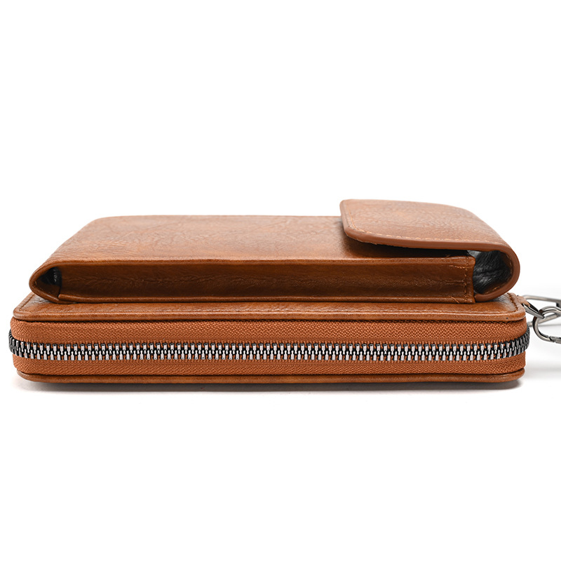 White Women's PU Leather Crossbody Phone Bag with Adjustable Shoulder Strap and Large Capacity Wallet for Daily Travel Stylish and Organized Local Fashion Fit - Image 2