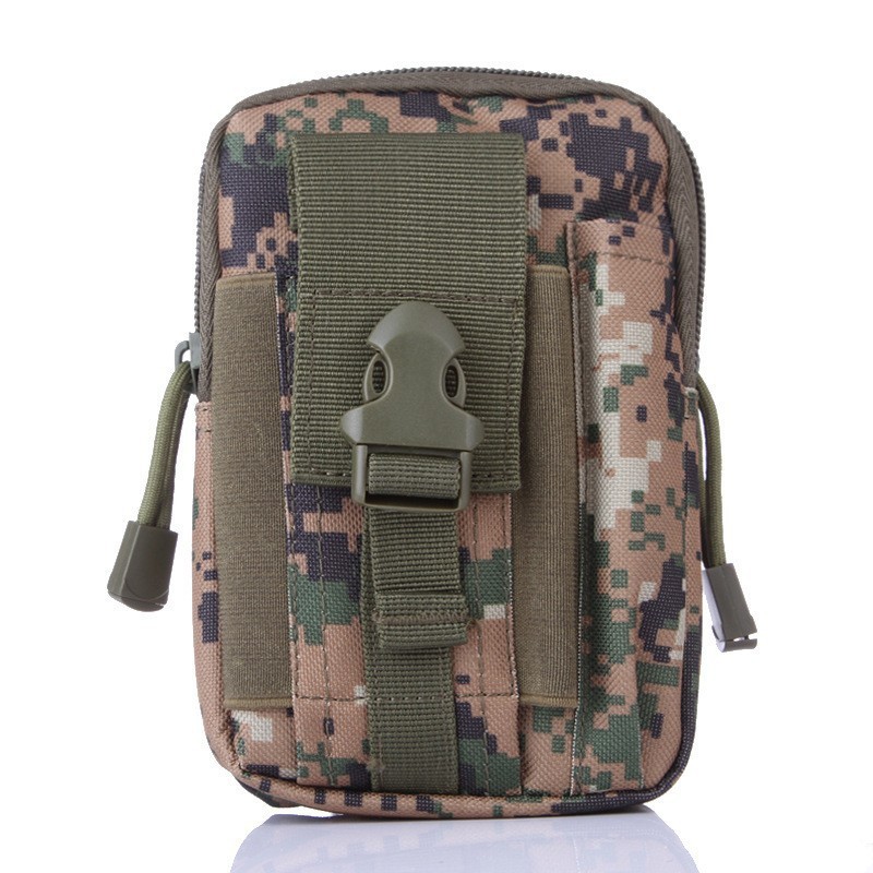 Jungle Digital Tactical Molle Waist Bag Waterproof Phone Pouch for 6 inch Smartphones Compact Large Capacity Belt Loop Organizer for Local Outdoor Adventurers - Image 1
