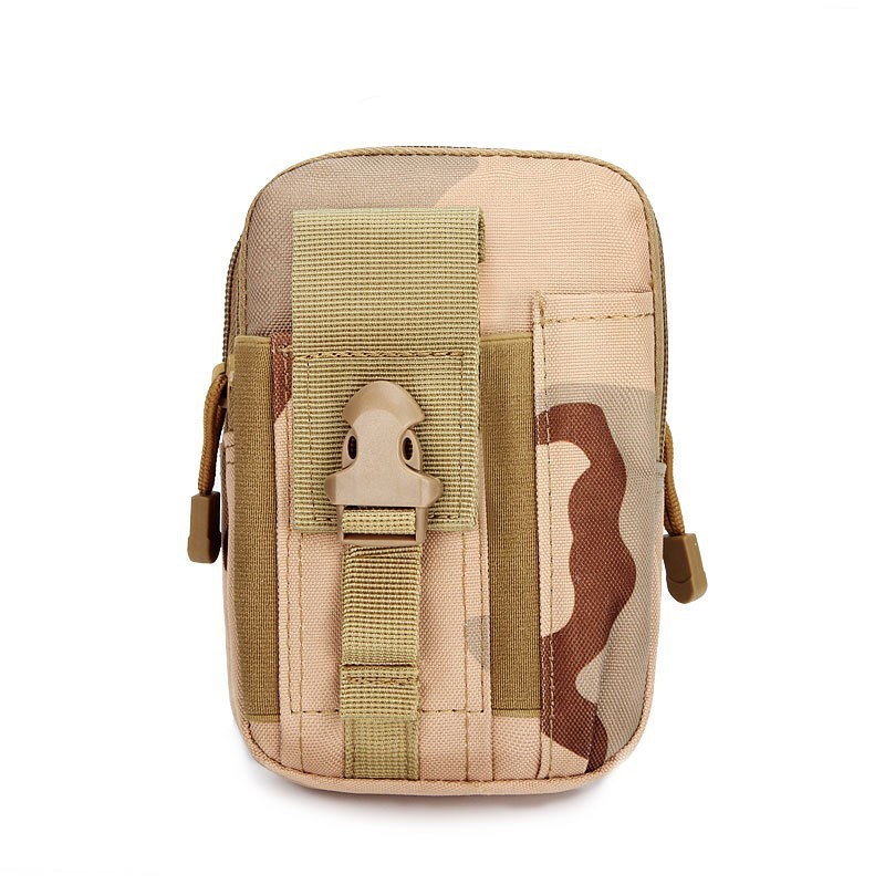 Sansha Camouflage Tactical Molle Waist Bag Waterproof Phone Pouch for 6 inch Smartphones Compact Large Capacity Belt Loop Organizer for Local Outdoor Adventurers - Image 1