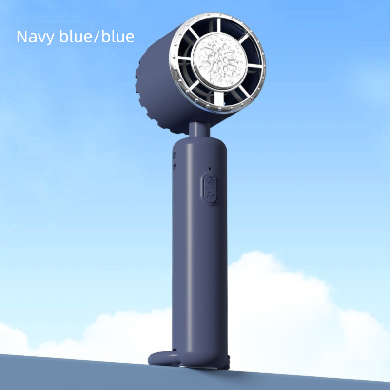 Blue Portable Ice Cooling Handheld Fan USB Rechargeable 2000mAh Silent Battery Fan for Office and Outdoor Use Personal Cooling Solution for Local Professionals - Image 1