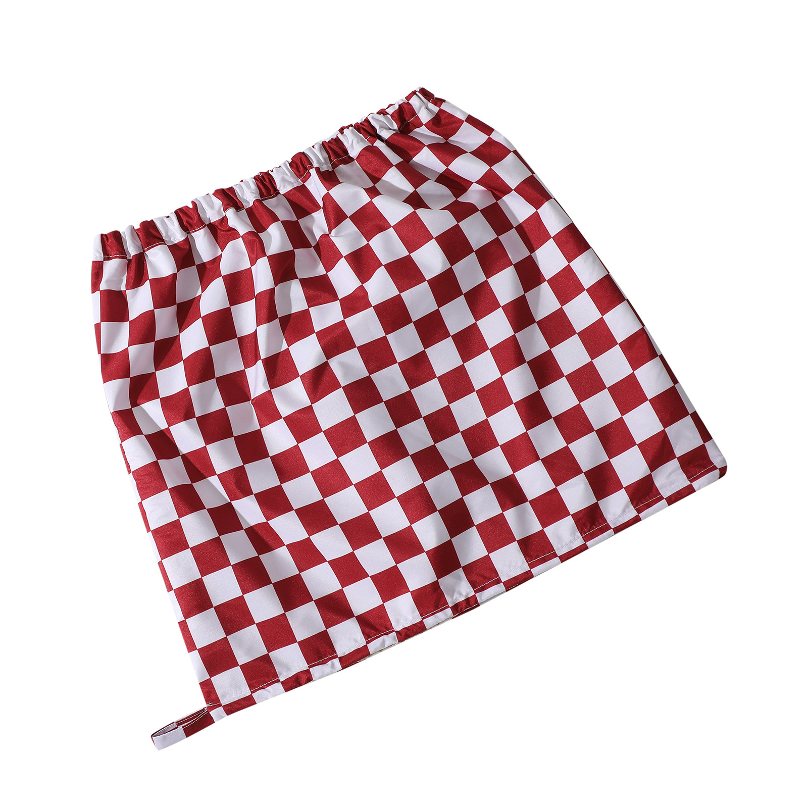 Coffee Grid Premium Double-Layer Waterproof Shower Cap for Women Long Hair Protection Stylish Reusable Bath Hat for Professional Hair Care at Local Spas and Homes - Image 3