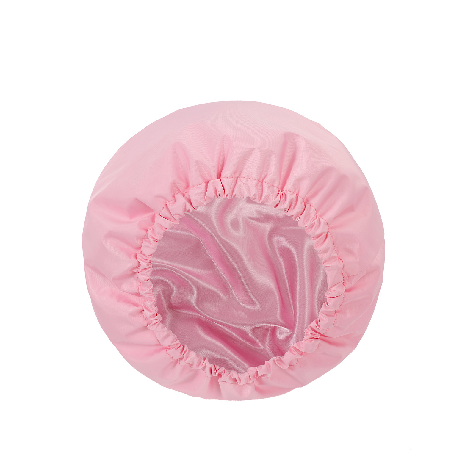 Pink Premium Double-Layer Waterproof Shower Cap for Women Long Hair Protection Stylish Reusable Bath Hat for Professional Hair Care at Local Spas and Homes - Image 1