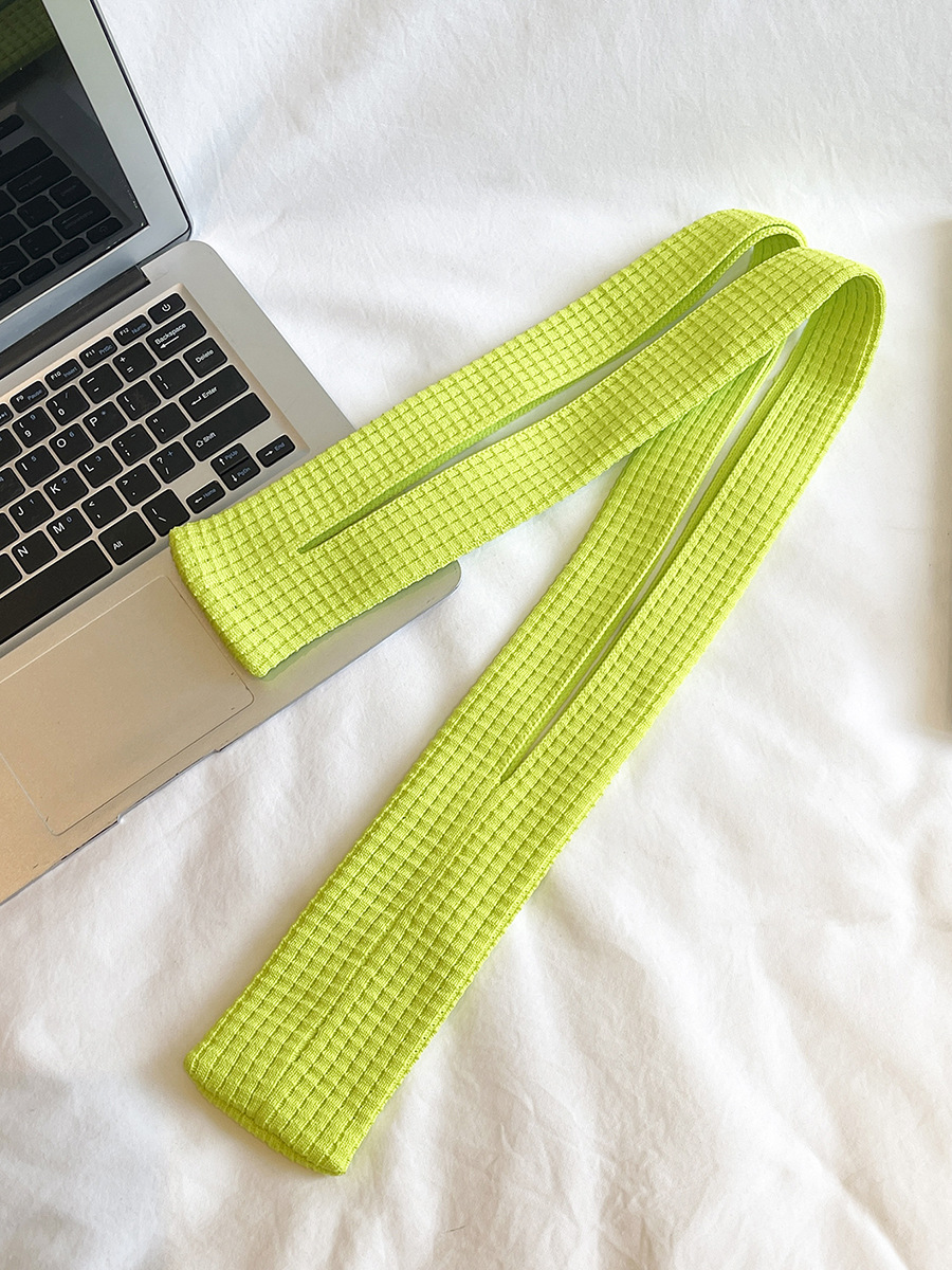 Green grass High-Elastic Knit Long Phone Sling Bag – Adjustable Crossbody Streetwear Accessory for iPhone with Stretchy Ribbed Design - Image 1