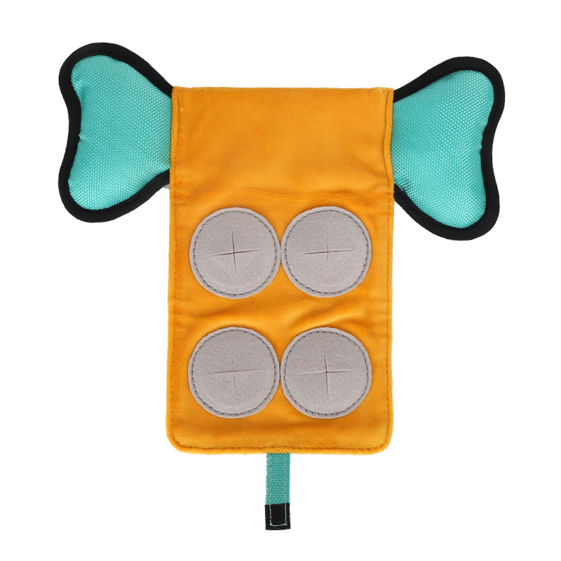 Interactive Dog Toy with Sound & Food Hiding Pockets – Foldable Plush Puzzle for Mental Stimulation, Slow Feeding and Playtime Fun - Image 1