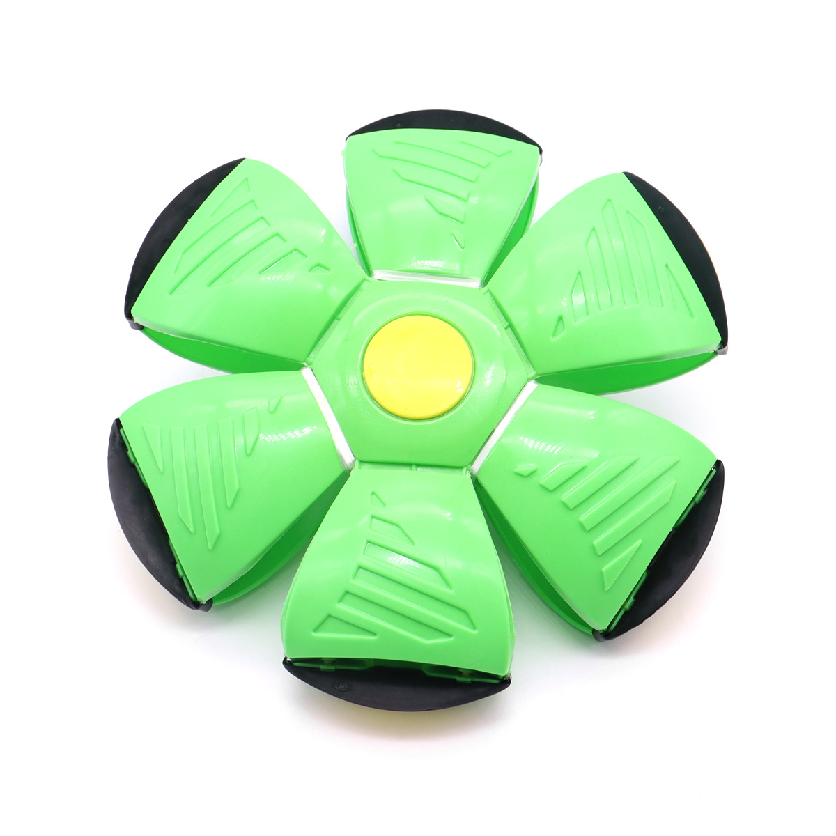 Green Transformable Dog Toy – Dual-Mode Bouncing Ball & Flying Disc for Interactive Play, Durable Chewing, and Mental Stimulation - Image 1