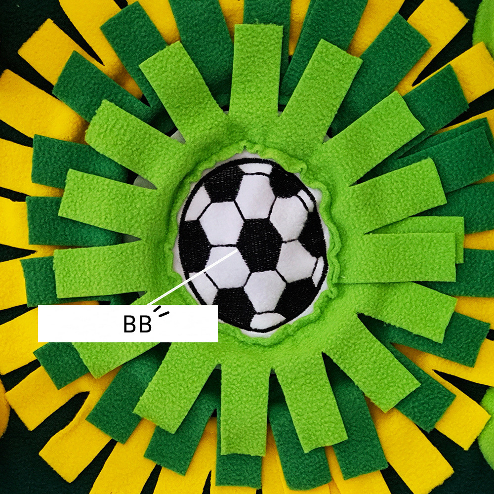 Interactive Dog & Cat Snuffle Mat – Football Field Design Puzzle Feeding Mat for Mental Stimulation, Slow Feeding, and Anxiety Relief - Image 5