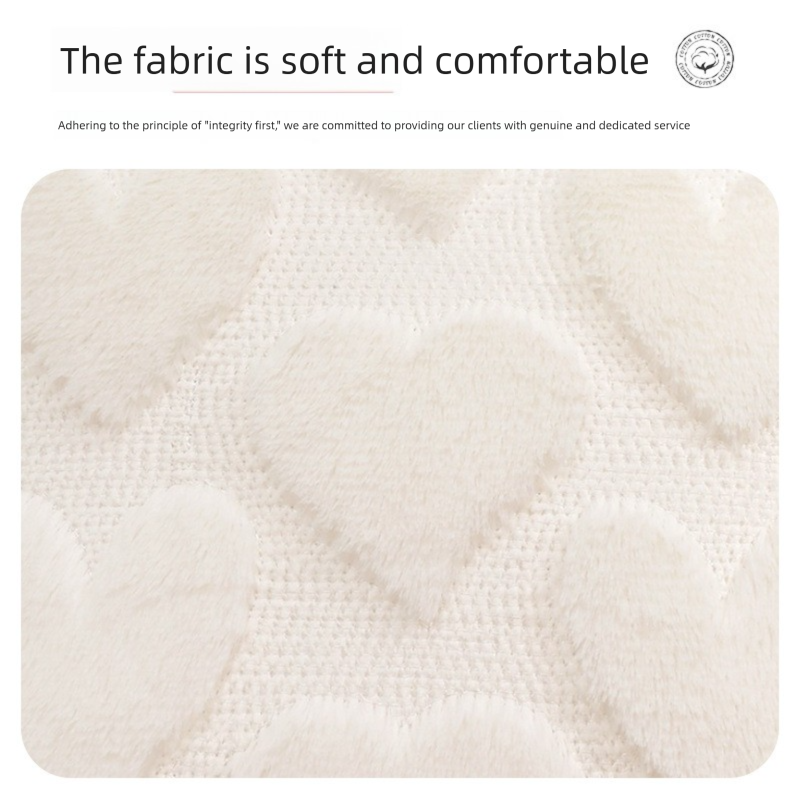 2-PCS Red Romantic Heart-Shaped Tufted Pillow Covers Soft Plush 45x45cm Decorative Cushion Cases for Valentine's Day Living Room Sofa Local Standard Fit - Image 2