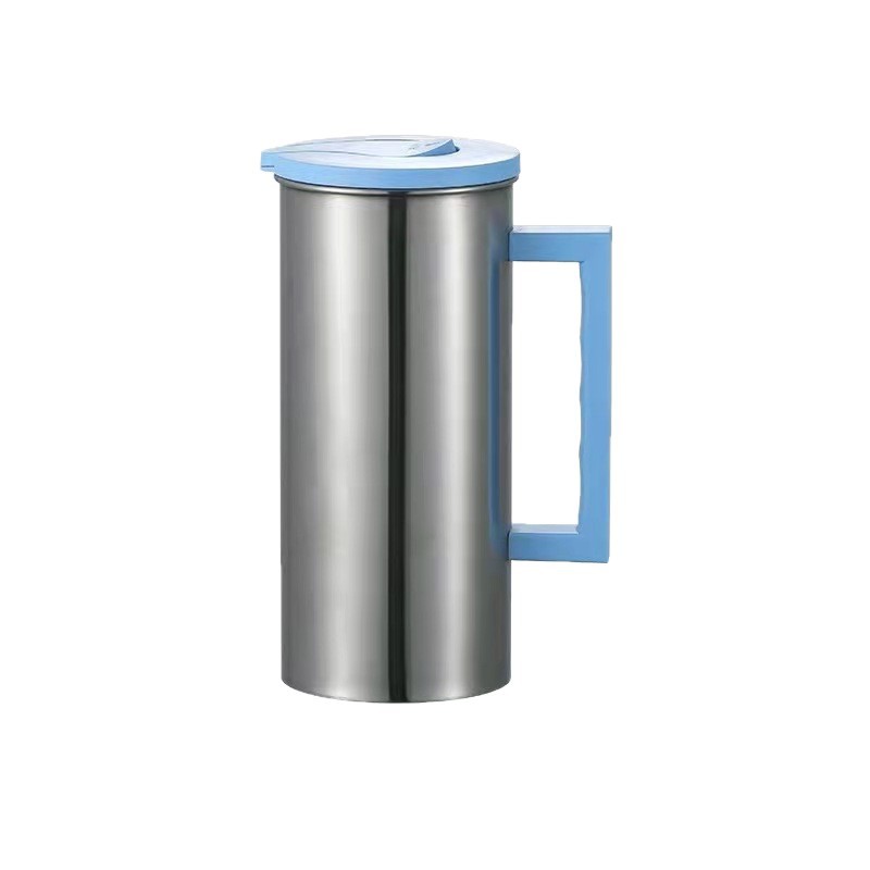 Blue 1.8L Stainless Steel Cold Water Pitcher – Large Capacity Jug for Coffee, Juice, and Beverages in Modern Kitchens - Image 1