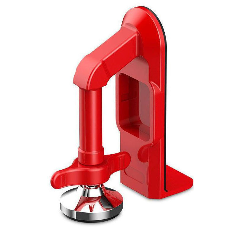 Red Portable Door Stopper Security Lock Heavy-Duty Alloy Construction for Solo Travelers and Home Safety Reliable Anti-Theft Solution for Local Use - Image 1