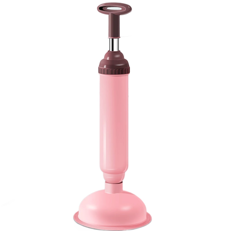 Pink High-Pressure Toilet Plunger with Vacuum Seal – Powerful Drain Unclogger for Toilets, Sinks & Drains (45cm) - Image 1