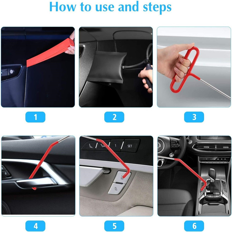 Comprehensive Car Dent Repair and Interior Removal Tool Set with High-Pressure Air Wedge Pumps for Professional Maintenance Efficient Repair Solution for Local Mechanics(L4) - Image 5