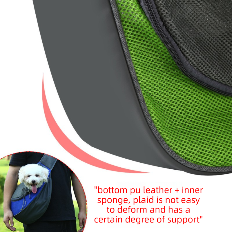 Red Portable Pet Sling Backpack for Small Dogs and Cats – Size S with Breathable Mesh Design - Image 4