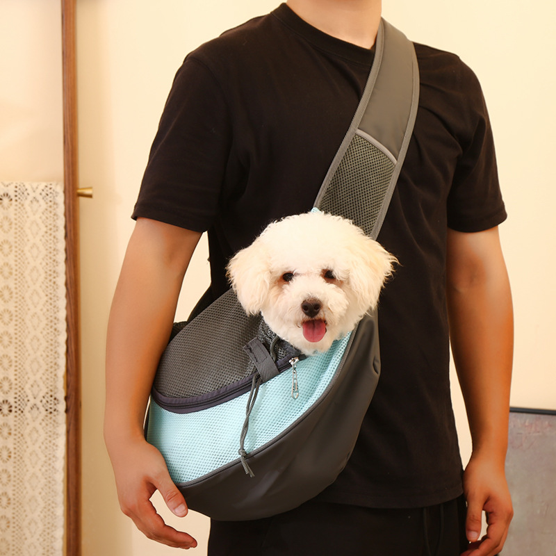 Yellow Portable Pet Sling Backpack for Small Dogs and Cats – Size S with Breathable Mesh Design - Image 5