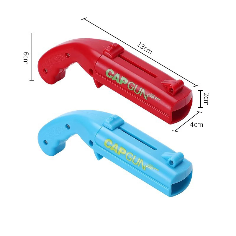 2-Pack Red and Blue Fun Bottle Opener with Cap Ejection Mechanism – Compact ABS Bottle Opener for Beer and Soda Bottles, Ideal for Parties and Everyday Use - Image 1