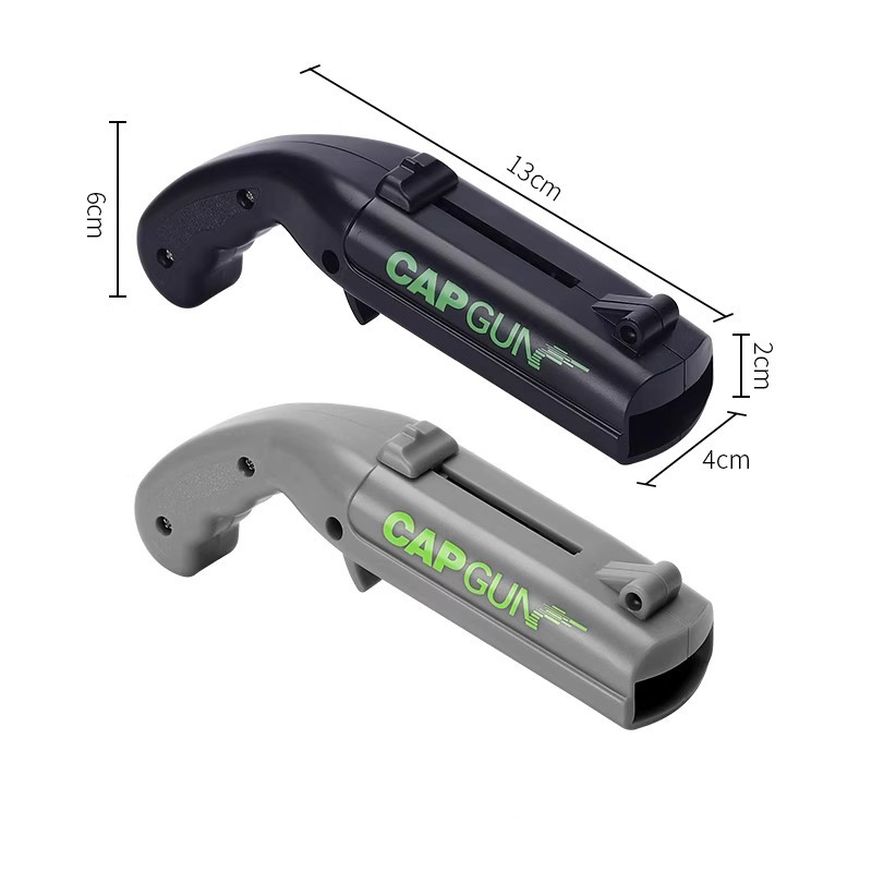 2-Pack Black and grey Fun Bottle Opener with Cap Ejection Mechanism – Compact ABS Bottle Opener for Beer and Soda Bottles, Ideal for Parties and Everyday Use - Image 1