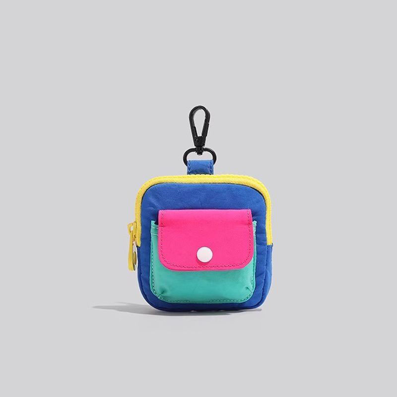 Mini Compact Pouch with Zipper Closure – Portable Storage Case for Earbuds and Small Items - Image 1
