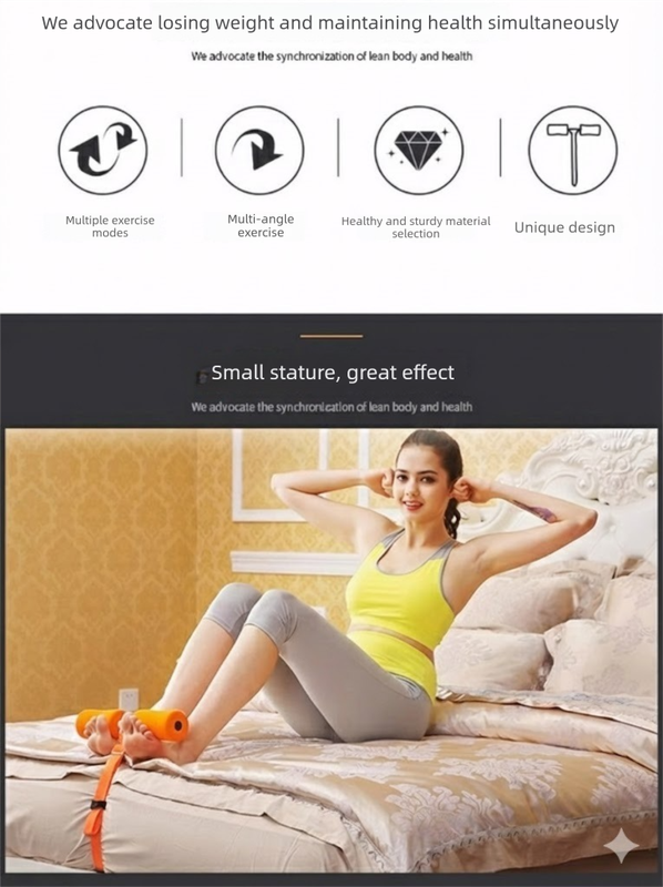 Portable Sit-Up Assistant Bar Door & Bed Anchor Core Trainer Adjustable Ab Workout Equipment Pink - Image 2