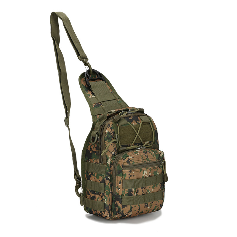 Tactical Sling Bag Jungle Digital Camo 600D Waterproof Crossbody Backpack MOLLE EDC Shoulder Pack for Hiking - Image 1