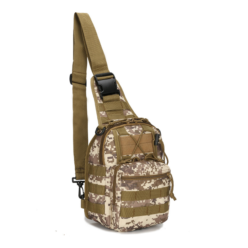 Tactical Sling Bag Desert Digital Camo 600D Waterproof Crossbody Backpack MOLLE EDC Shoulder Pack for Outback Hiking - Image 1