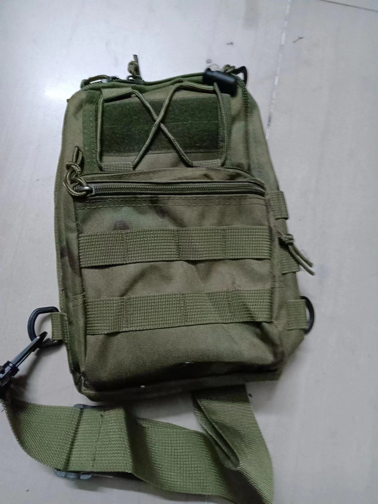 Tactical Sling Bag FG Foliage Green Camo 600D Waterproof Crossbody Backpack MOLLE EDC Shoulder Pack - Image 1