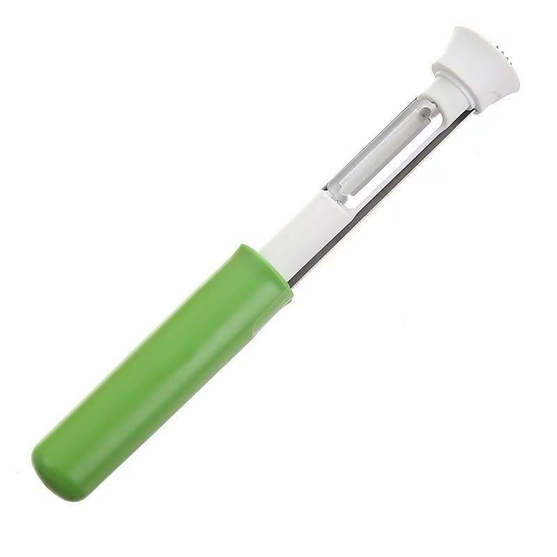 2-in-1 Apple Corer & Peeler Stainless Steel Fruit Prep Tool Kitchen Gadget Green - Image 1