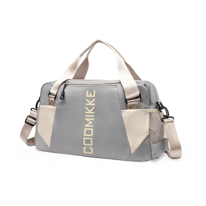 Large Travel Duffle Bag Gym Sports Weekender with Shoe Compartment Wet Pocket Lightweight Carry On Luggage Bag (Grey) - Image 1
