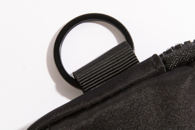 Small Nylon Coin Purse Zip Wallet Waterproof Mini Pouch Key Card Holder Lightweight EDC Organizer Black (12x9cm) - Image 4