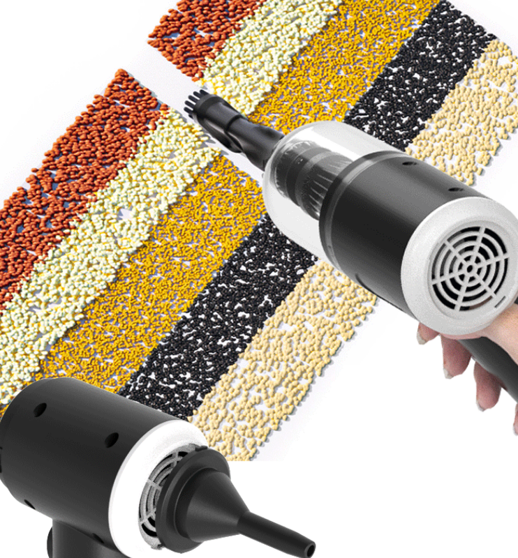 Black 3-in-1 Portable Cordless Mini Vacuum Cleaner Handheld Air Duster & Blower USB Rechargeable Kit for Car Interior Home Office Keyboard Pet Hair - Image 2