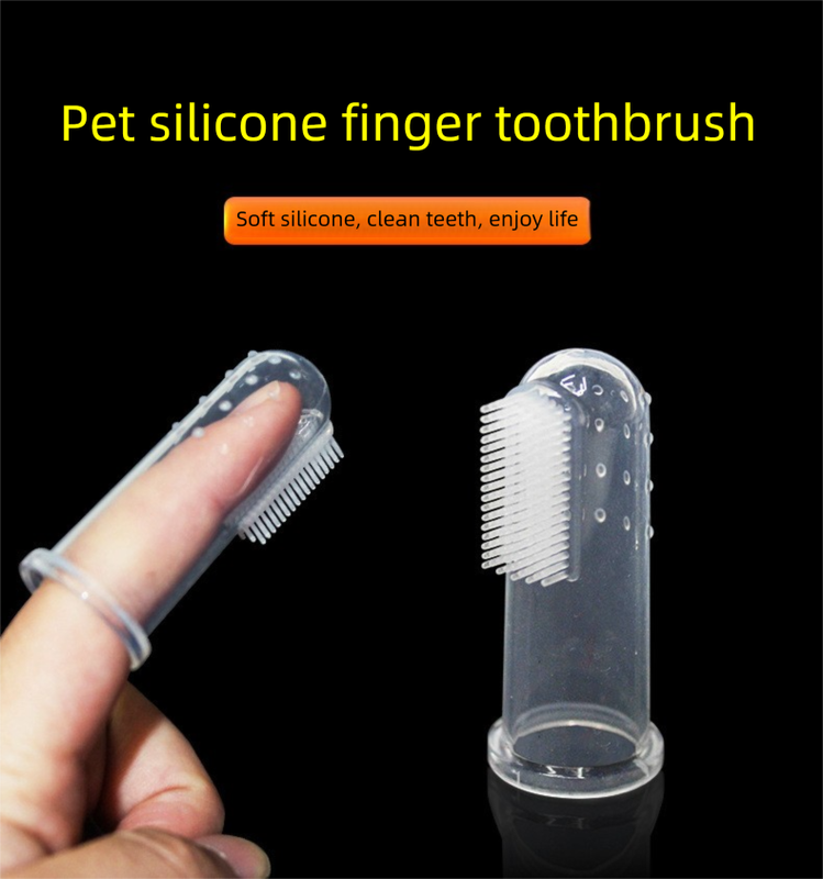10 PCS Soft Silicone Pet Finger Toothbrush for Dogs & Cats Gentle Dental Care Breath Freshener Tartar Remover Bulk Value Oral Hygiene Set - Image 1