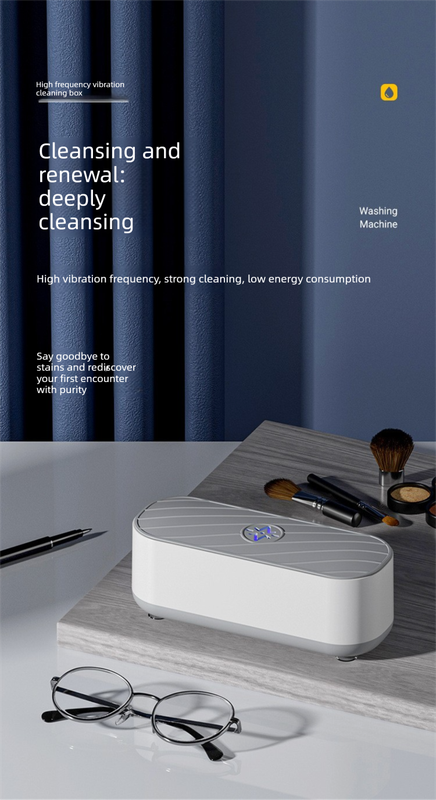 Standard USB Plug-in Sonic Vibration Jewellery & Glasses Cleaner - High Frequency Washing Box for Dentures, Retainers & Watches (No Light Edition) - Image 2