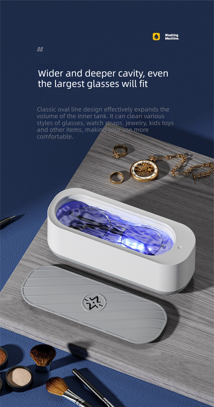 Standard USB Plug-in Sonic Vibration Jewellery & Glasses Cleaner - High Frequency Washing Box for Dentures, Retainers & Watches (No Light Edition) - Image 6