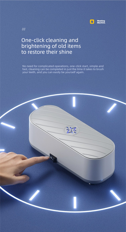 Portable Sonic Vibration Jewellery & Glasses Cleaner - Wireless Battery Operated Washing Box for Travel, Dentures & Makeup Tools (Requires 2x AAA Batteries) - Image 8