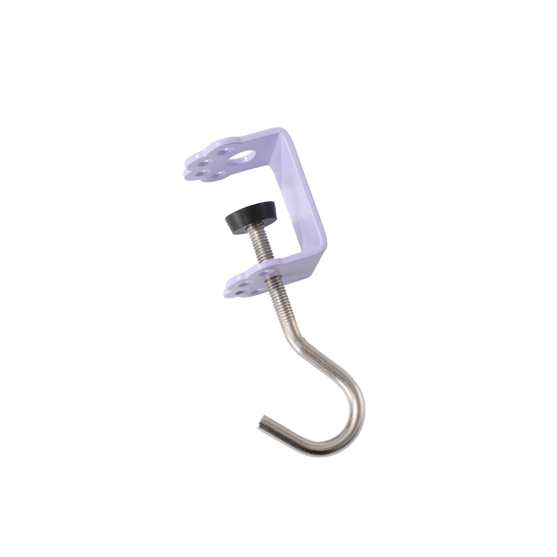 Macaron Paw Table Side Hook 2-Piece Set Adjustable Desk Hanging Clamp No-Drill Portable Bag Hook Light Yellow - Image 3