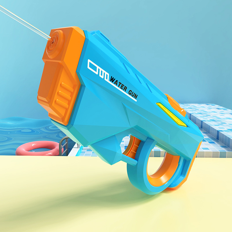 Electric Water Gun Automatic Continuous Fire Squirt Toy 8m Range Rechargeable Battery Outdoor Pool Beach Fun Blue - Image 1
