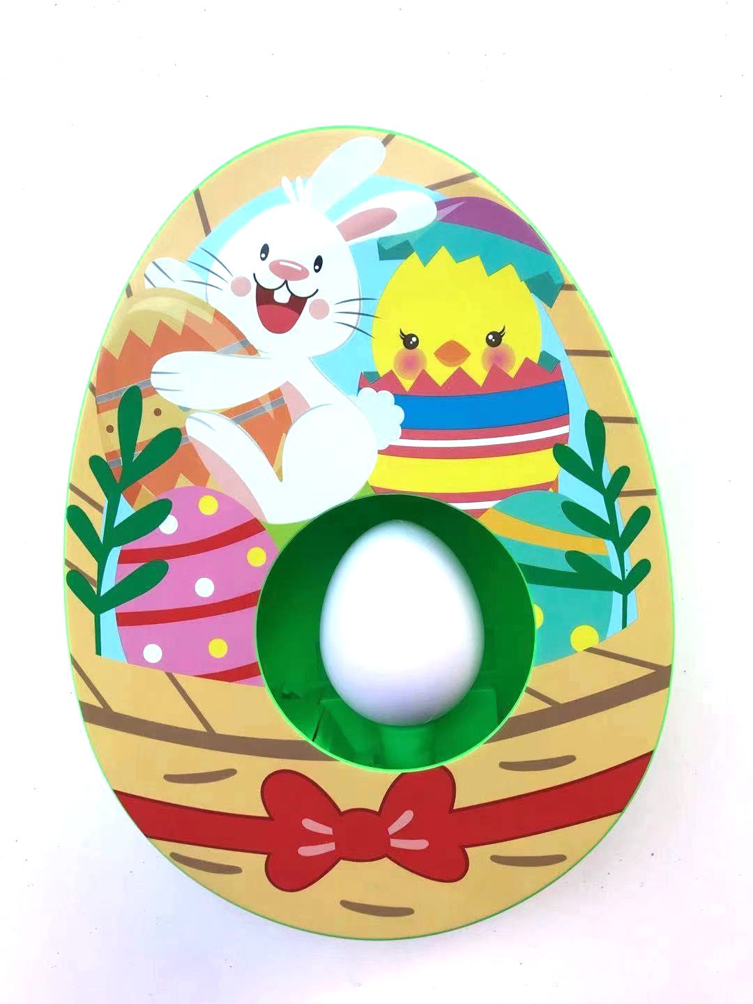 Easter Bunny and Chick Egg Decorating Kit Electric DIY Painting Machine with 8 Markers and 3 Toy Eggs Set - Image 1