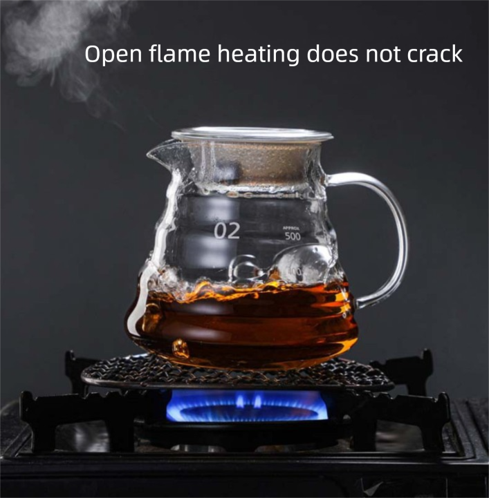 600ml Borosilicate Glass Coffee Server - Heat Resistant 