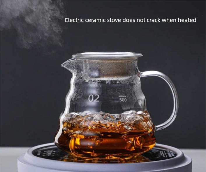 800ml Extra Large Glass Coffee Server - Heat Resistant 