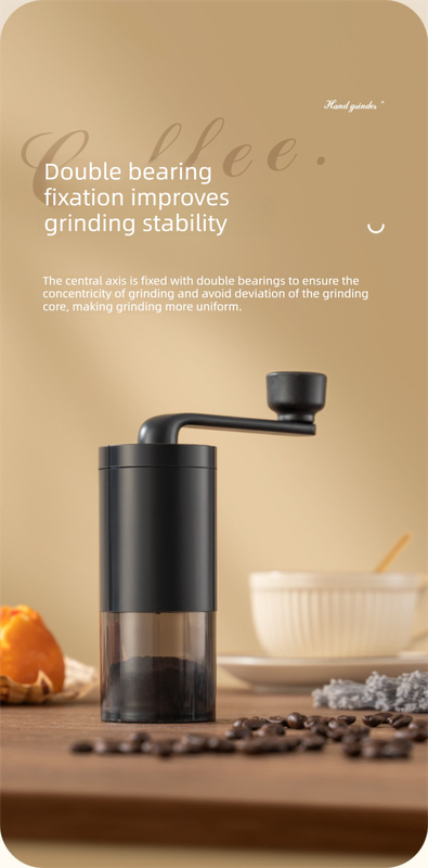 MDJ-22 Manual Hand-Crank Coffee Grinder Precision Burr Mill with Adjustable Settings – New Value Edition Matte Black - Image 4