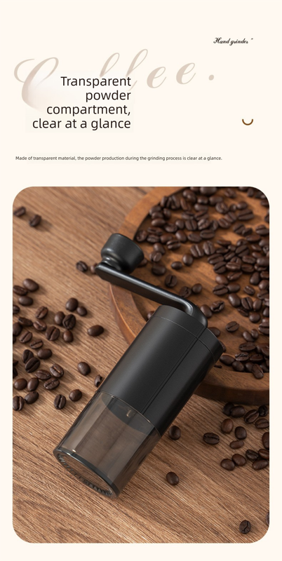 MDJ-22 Manual Hand-Crank Coffee Grinder Precision Burr Mill with Adjustable Settings – New Value Edition Matte Black - Image 7