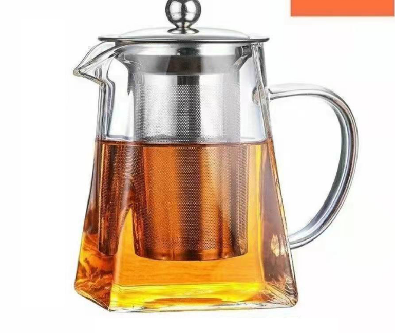 1300ml Extra Large Heat Resistant Glass Teapot with 304 Stainless Steel Infuser Thickened Base Loose Leaf Tea Maker - Image 1