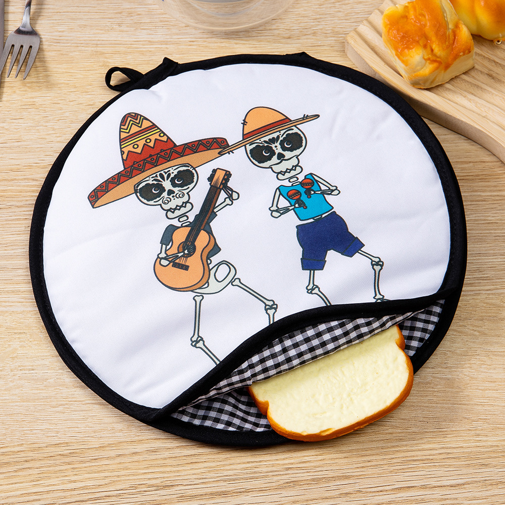 2-Pack 12-Inch Tortilla Warmer Pouch for Soft Tacos, Pancakes & Potatoes (30x30cm, Style 1) - Image 1