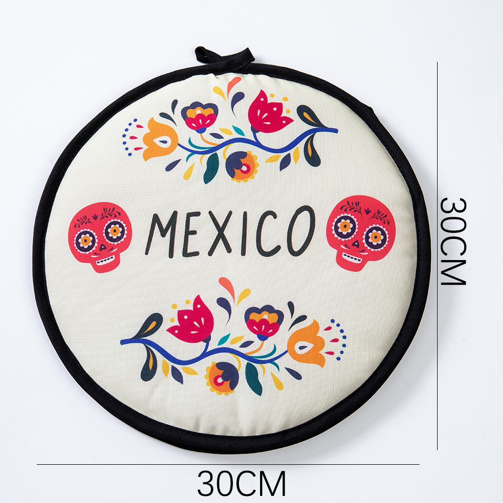 2-Pack 12-Inch Tortilla Warmer Pouch for Soft Tacos, Pancakes & Potatoes (30x30cm, Style 4) - Image 1