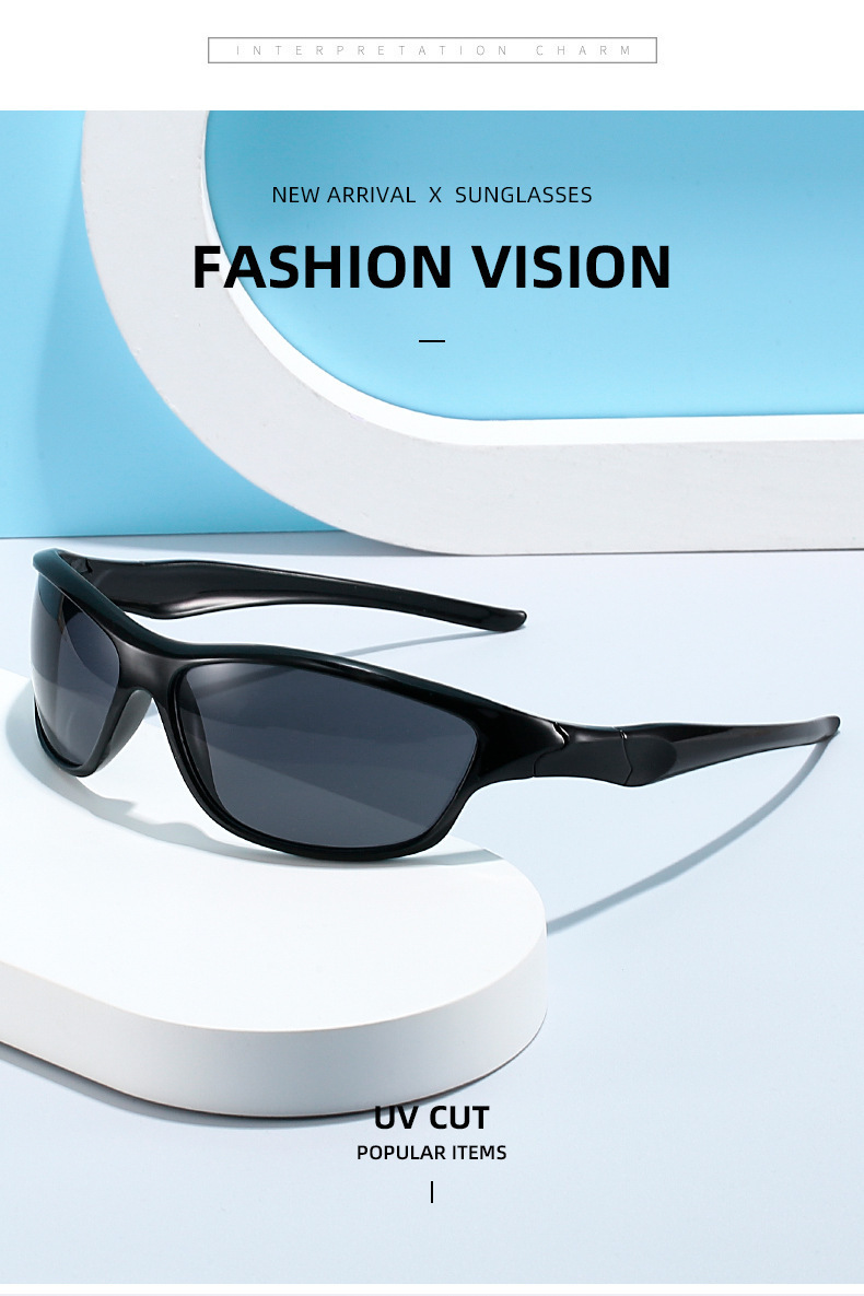 3-Pack Retro Oval Sports Sunglasses - Lightweight UV400 Protection Trendy Sun Glasses for Cycling, Hiking & Streetwear - Image 3