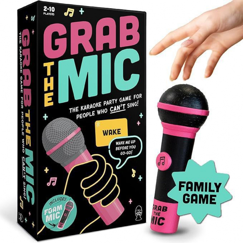 Grab The Mic Music-Party Game - High-Energy Family & Social Interactive Game for All Ages - Image 1