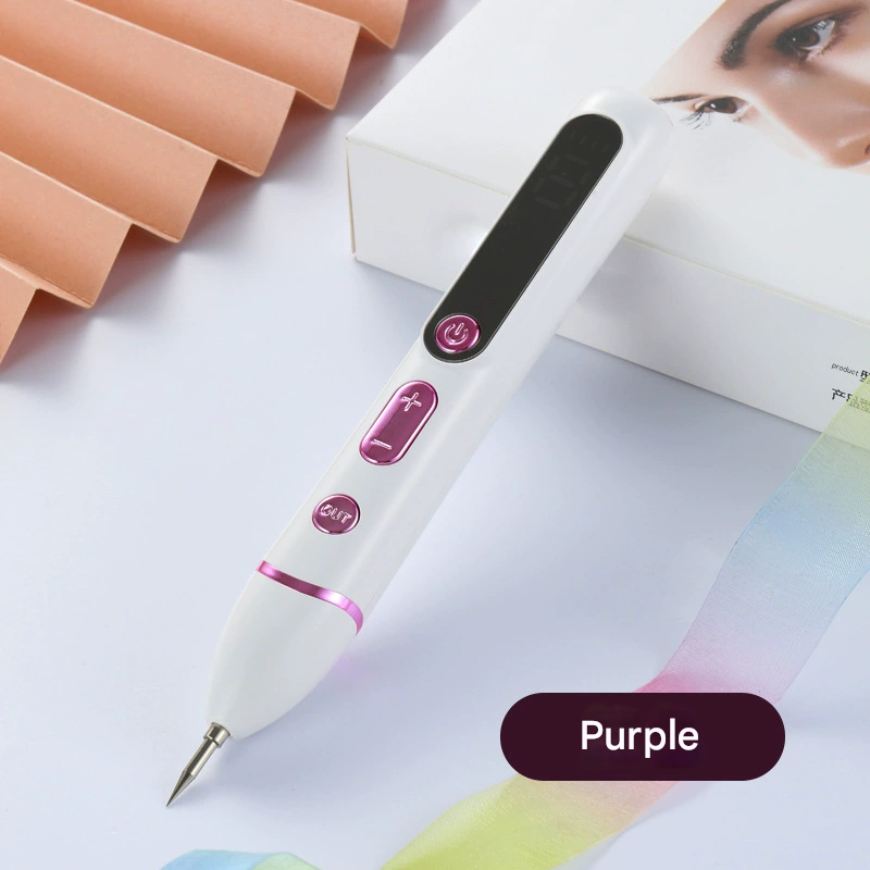 Professional Electric Mole & Dark Spot Remover Pen - Advanced Plasma Ion Technology for Seamless Skin Tag & Freckle Removal (Purple) - Image 1