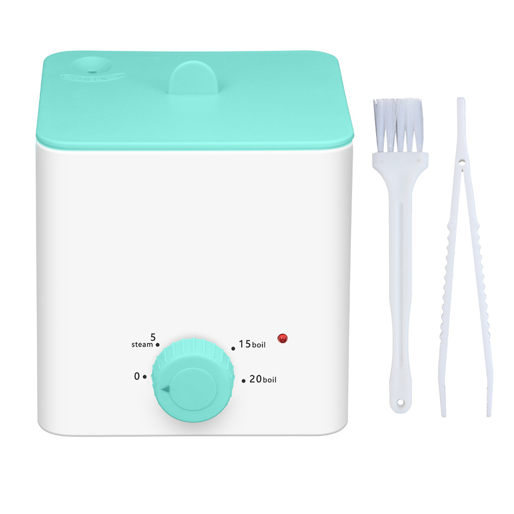 Green Portable 2-in-1 High-Temperature Steam & Boiling Sterilizer for Silicone Period Cups - Automatic One-Button Sanitizer Hygiene Device - Image 1