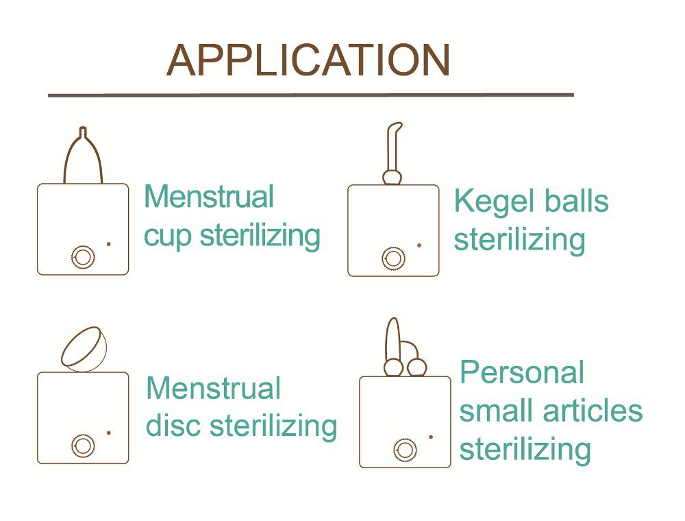 Pink Portable 2-in-1 High-Temperature Steam & Boiling Sterilizer for Silicone Period Cups - Automatic One-Button Sanitizer Hygiene Device - Image 5