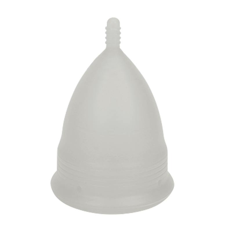 2PCS Reusable Medical Grade Silicone Menstrual Cup(XS Size) & 2PCS Matching Sterilizer Box - Microwave Safe Disinfector Case, Heat Resistant 130°C (White Set) - Image 1